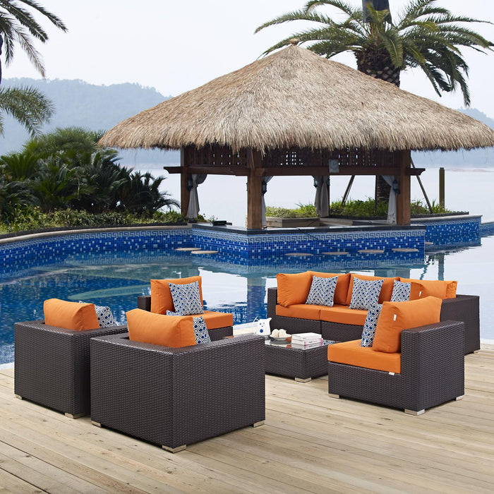 Convene 8 Piece Outdoor Patio Sectional Set