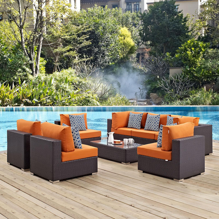 Convene 8 Piece Outdoor Patio Sectional Set