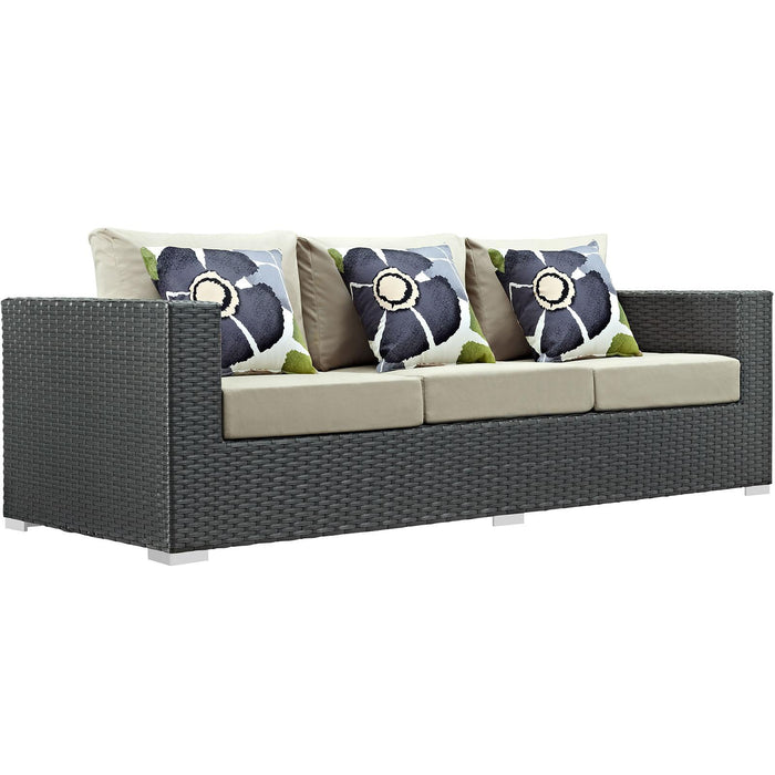 Sojourn 3 Piece Outdoor Patio Sunbrella� Sectional Set