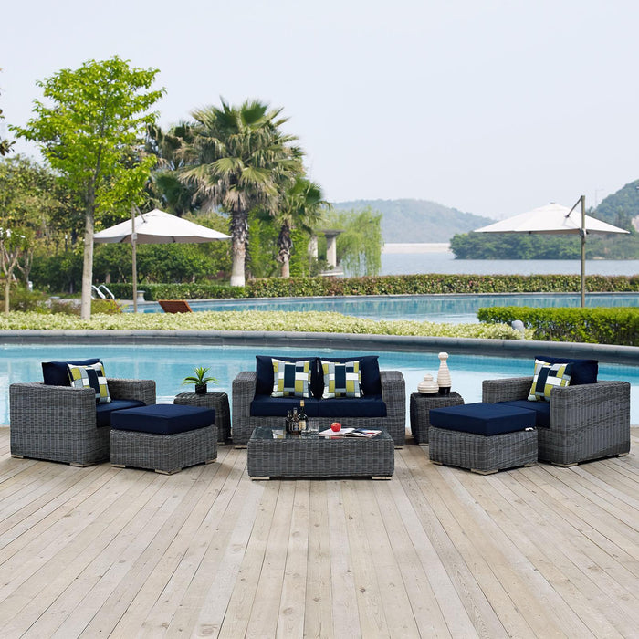 Summon 8 Piece Outdoor Patio Sunbrella� Sectional Set