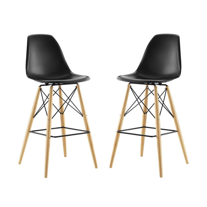 Pyramid Dining Side Bar Stool Set of 2 image