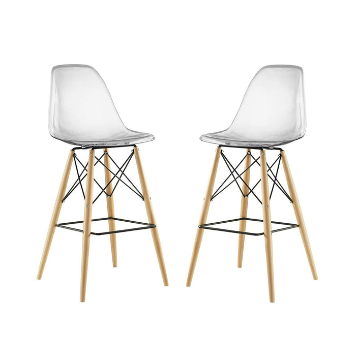 Pyramid Dining Side Bar Stool Set of 2