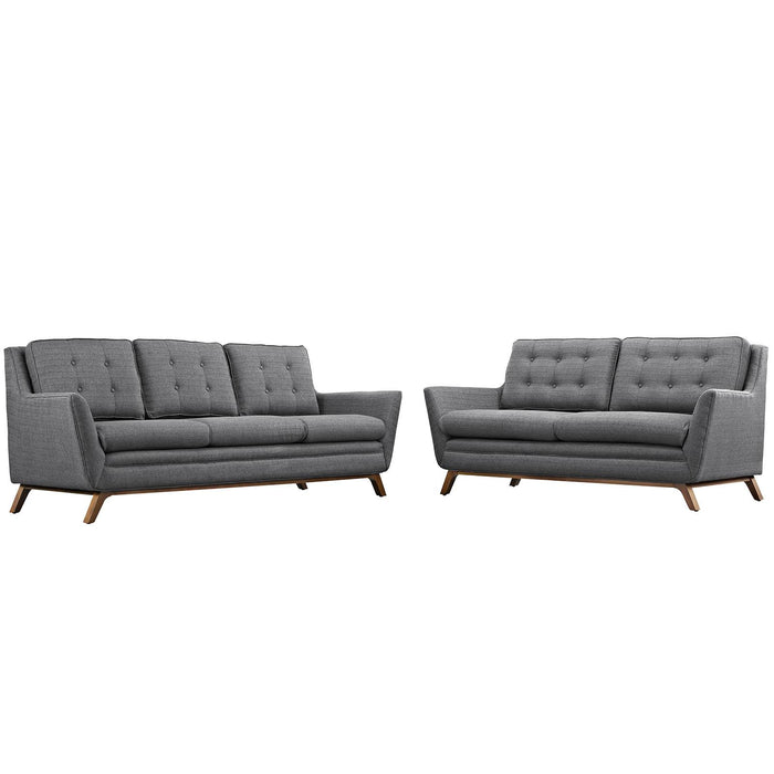 Beguile Living Room Set Upholstered Fabric Set of 2