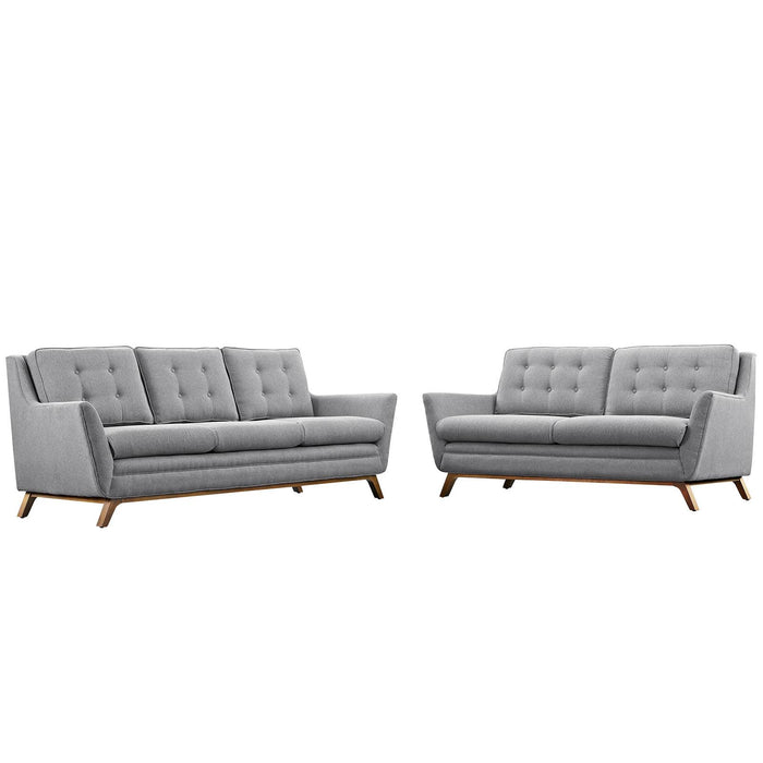 Beguile Living Room Set Upholstered Fabric Set of 2