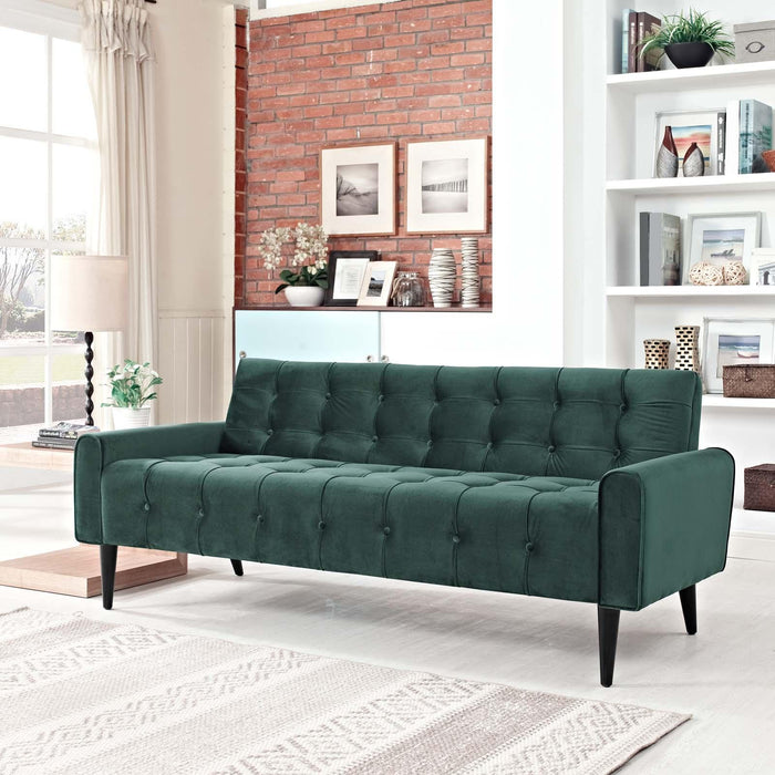 Delve Performance Velvet Sofa