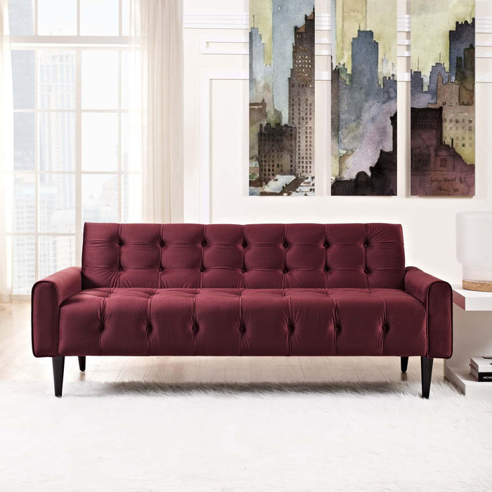 Delve Performance Velvet Sofa