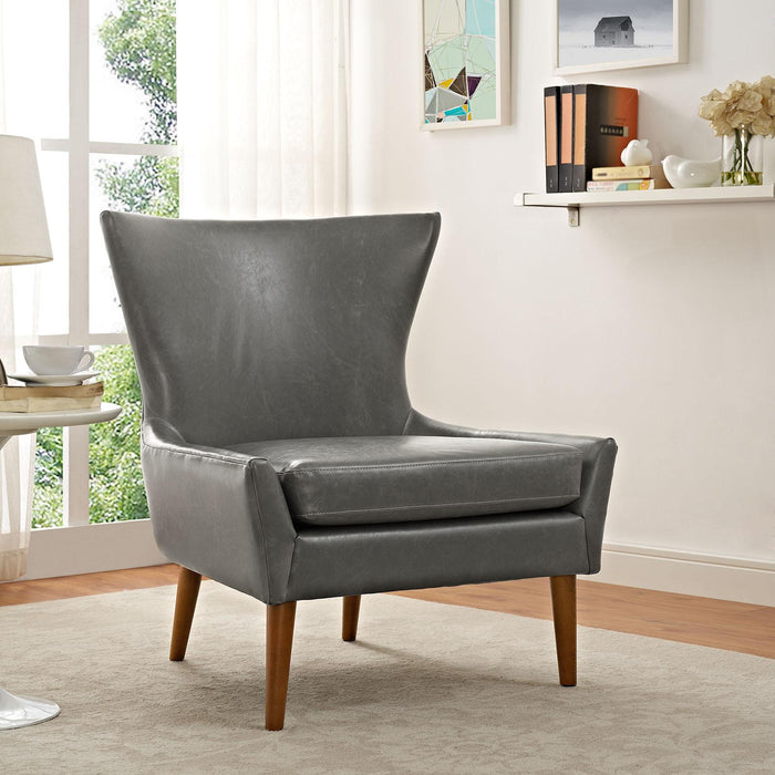 Keen Upholstered Vinyl Armchair