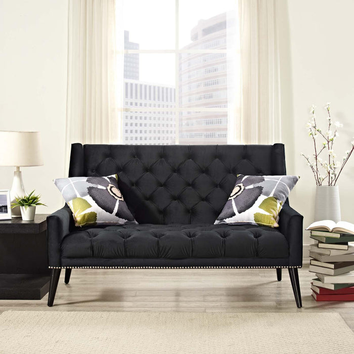 Peruse Performance Velvet Loveseat