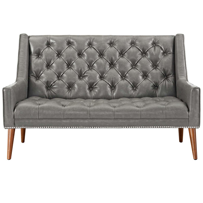 Peruse Upholstered Vinyl Loveseat