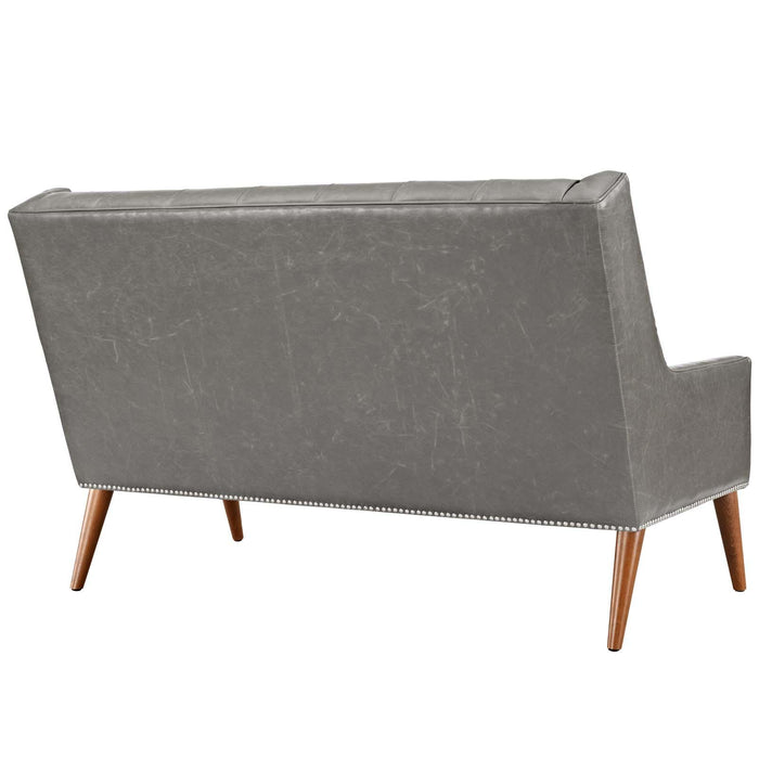 Peruse Upholstered Vinyl Loveseat