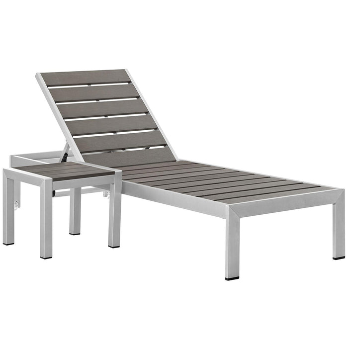 Shore 2 Piece Outdoor Patio Aluminum Set image