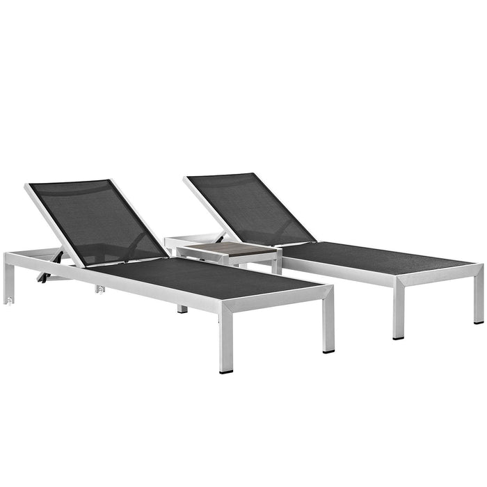 Shore 3 Piece Outdoor Patio Aluminum Set