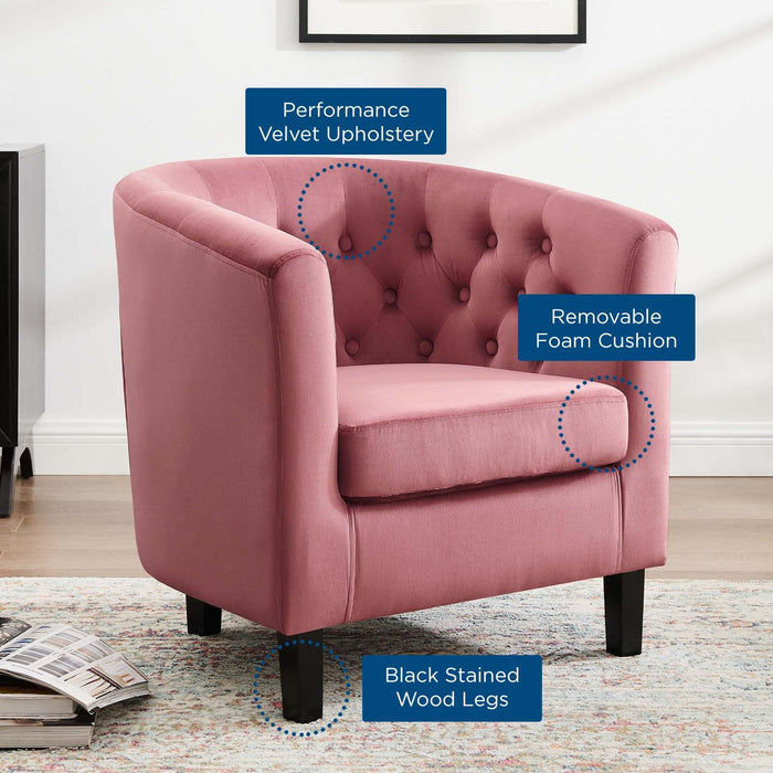 Prospect Performance Velvet Armchair