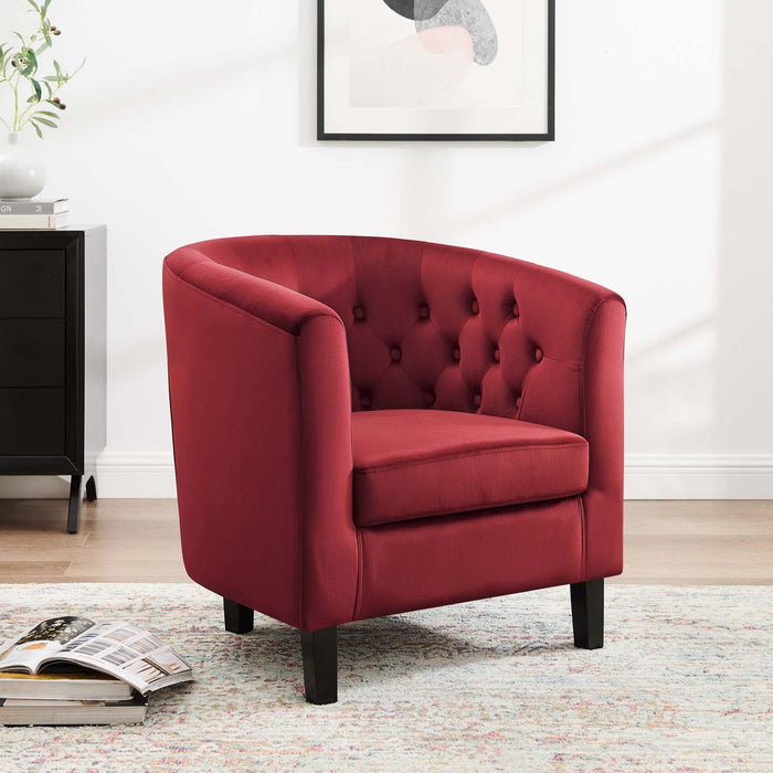 Prospect Performance Velvet Armchair