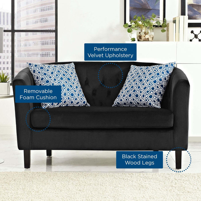 Prospect Performance Velvet Loveseat