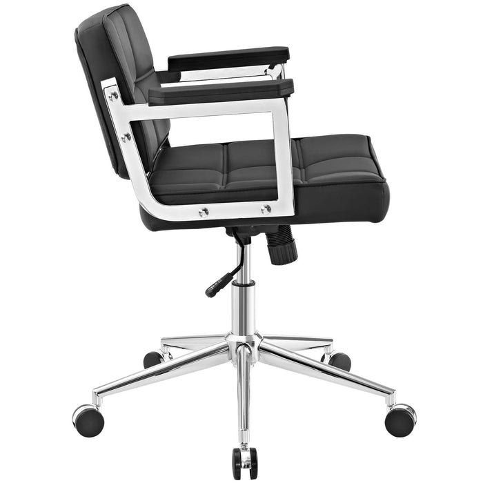 Portray Mid Back Upholstered Vinyl Office Chair