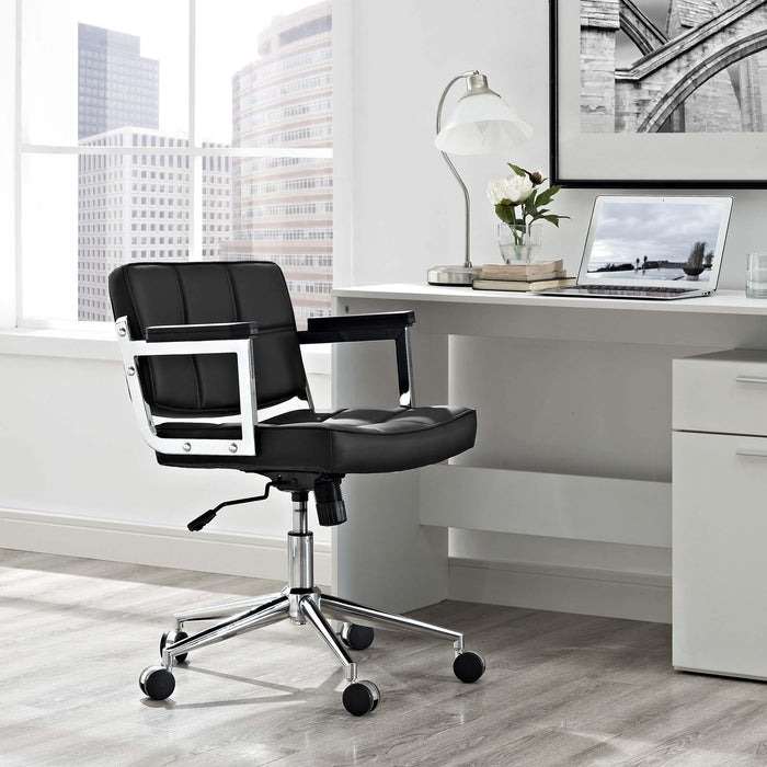 Portray Mid Back Upholstered Vinyl Office Chair