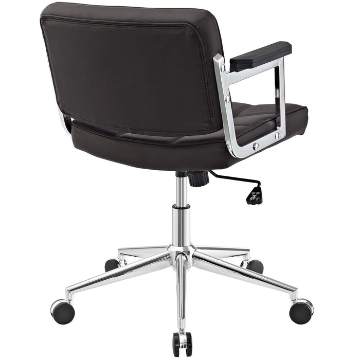 Portray Mid Back Upholstered Vinyl Office Chair