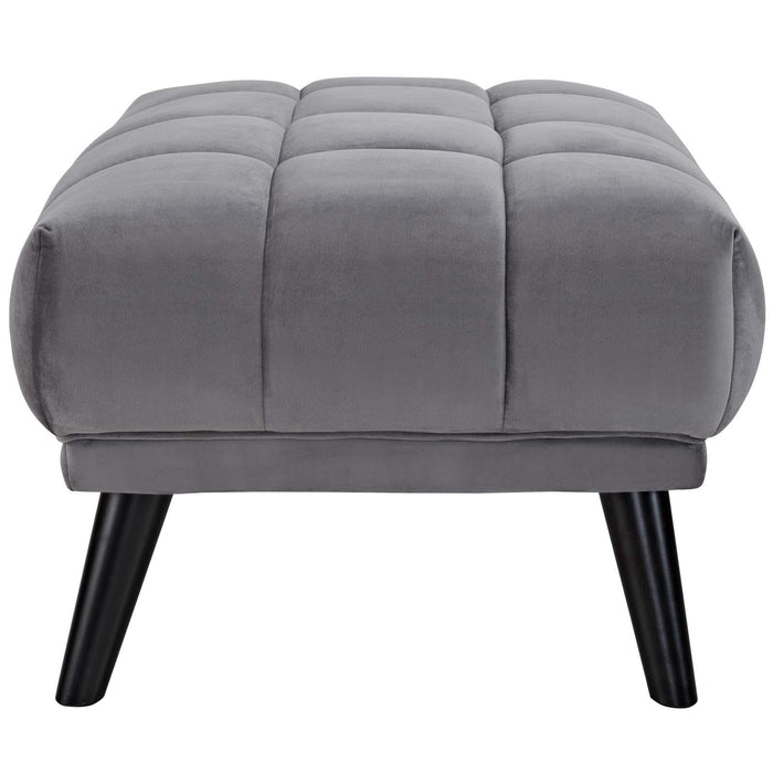 Bestow Performance Velvet Ottoman