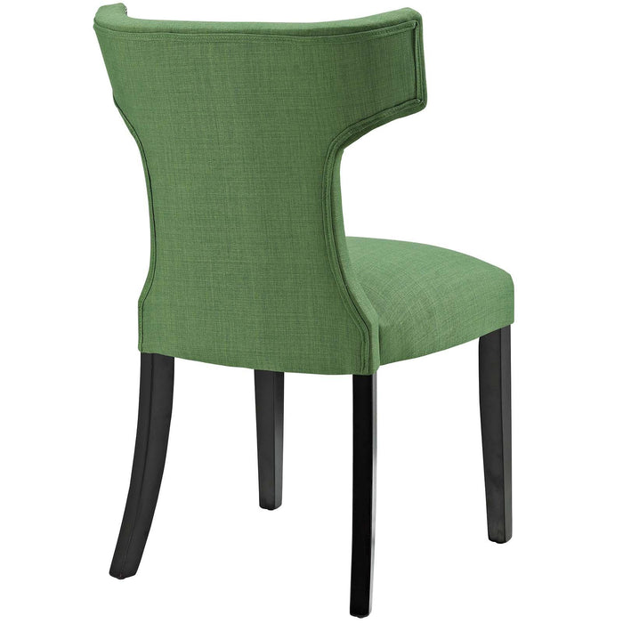 Curve Dining Side Chair Fabric Set of 2