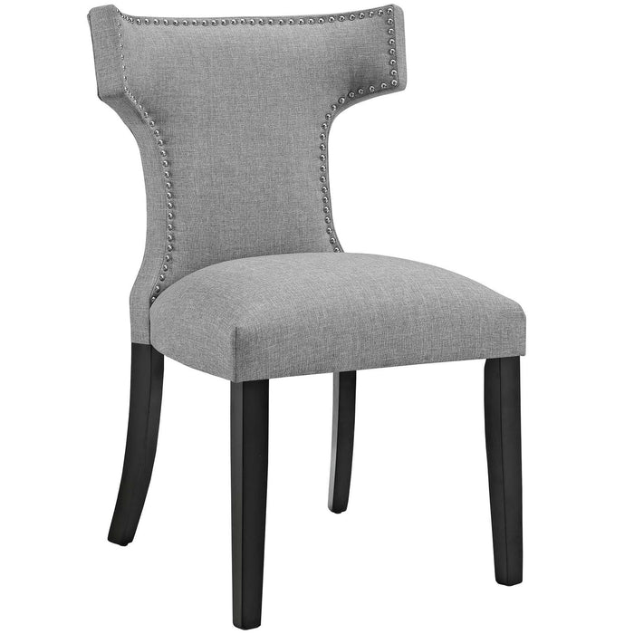 Curve Dining Side Chair Fabric Set of 2