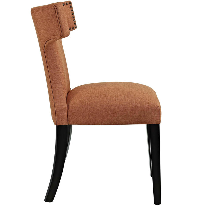 Curve Dining Side Chair Fabric Set of 2