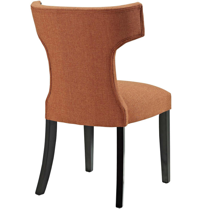 Curve Dining Side Chair Fabric Set of 2