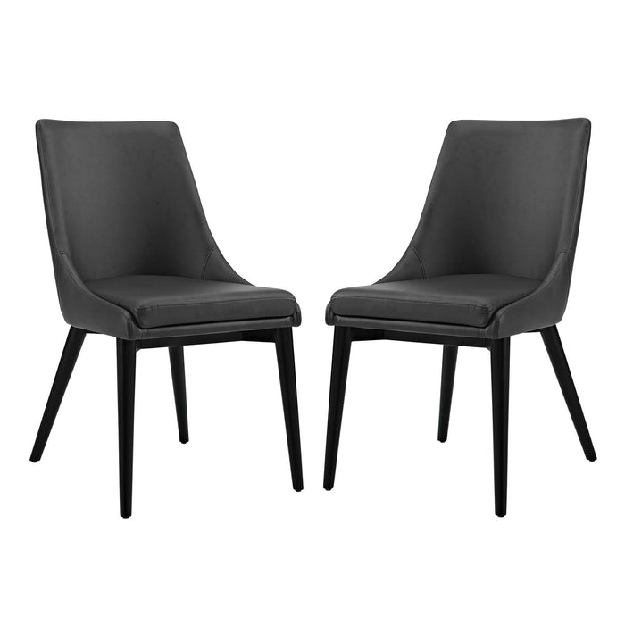 Viscount Dining Side Chair Vinyl Set of 2 image