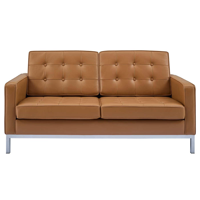 Loft Leather Loveseat