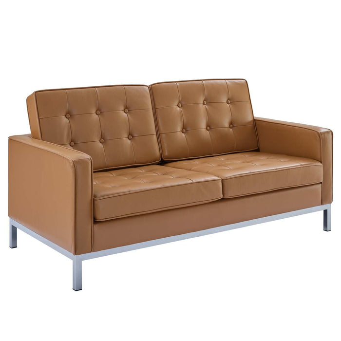 Loft Leather Loveseat