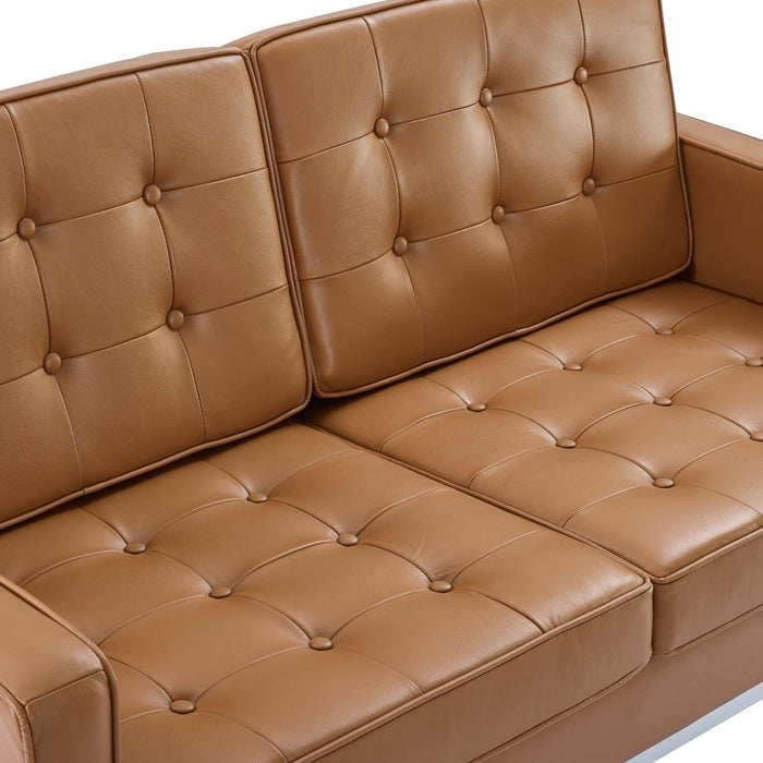 Loft Leather Loveseat