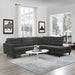 empress-2-piece-upholstered-fabric-right-facing-bumper-sectional