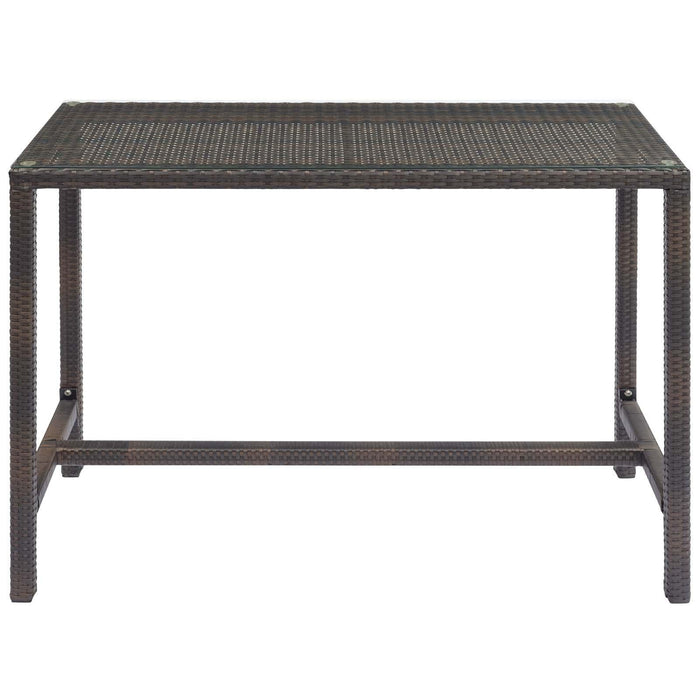 Conduit Outdoor Patio Wicker Rattan Large Bar Table