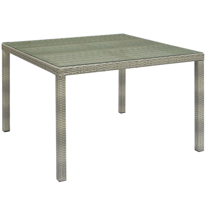 Conduit 47" Square Outdoor Patio Wicker Rattan Table image