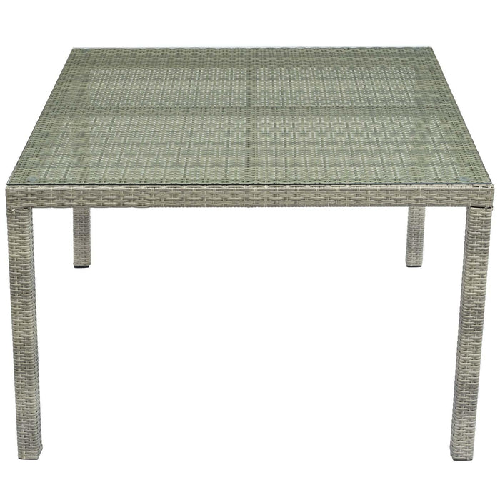 Conduit 47" Square Outdoor Patio Wicker Rattan Table