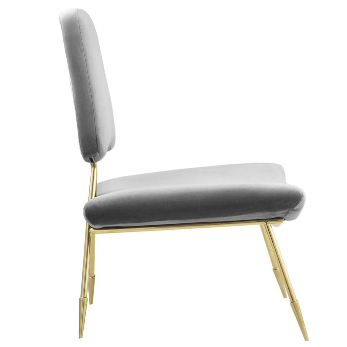 Ponder Performance Velvet Lounge Chair