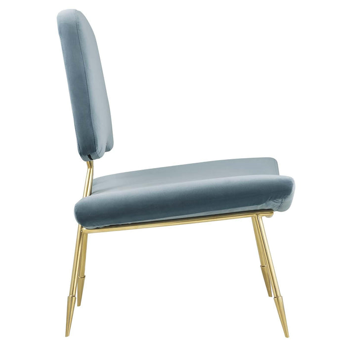 Ponder Performance Velvet Lounge Chair