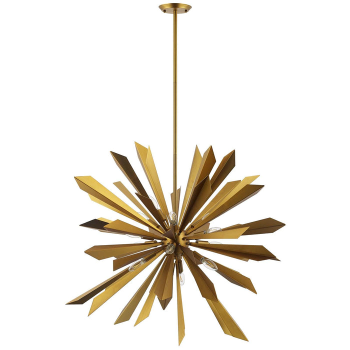 Pervade Starburst Brass Pendant Light Chandelier image