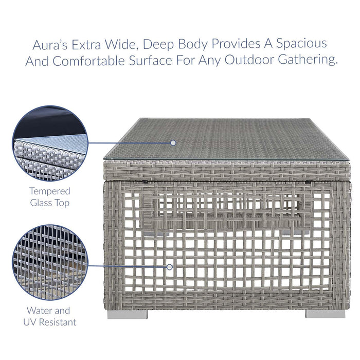 Aura Rattan Outdoor Patio Coffee Table