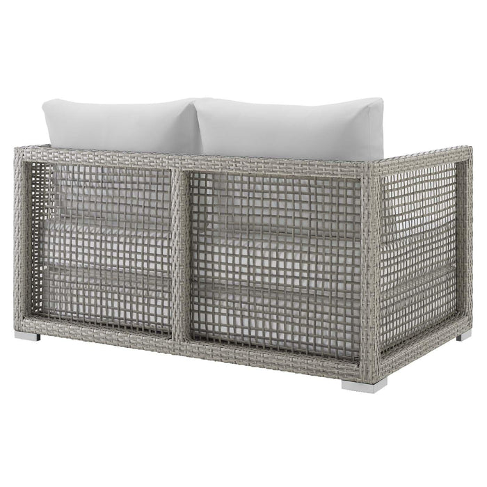 Aura Outdoor Patio Wicker Rattan Loveseat