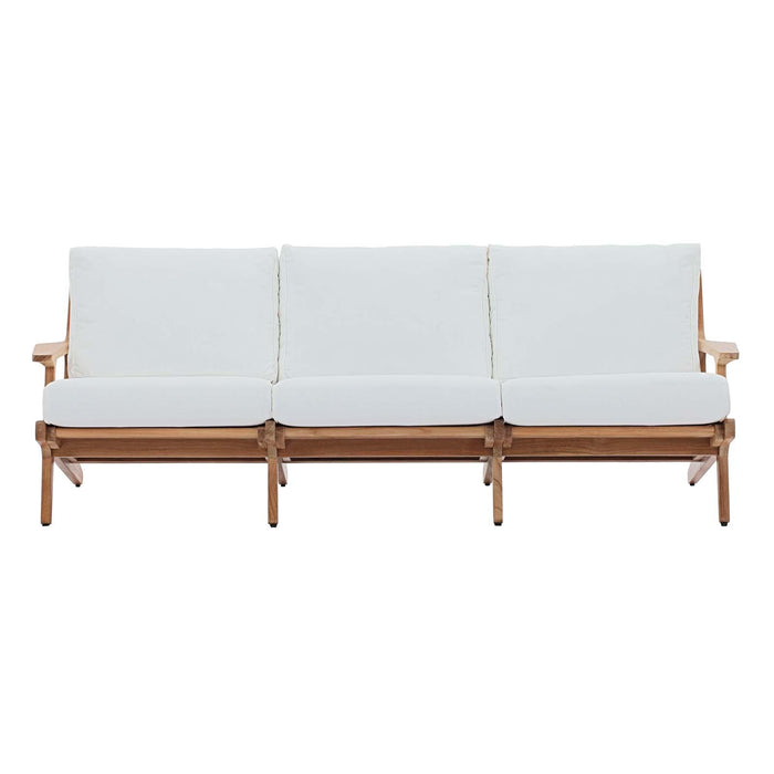 Saratoga Outdoor Patio Premium Grade A Teak Wood Sofa