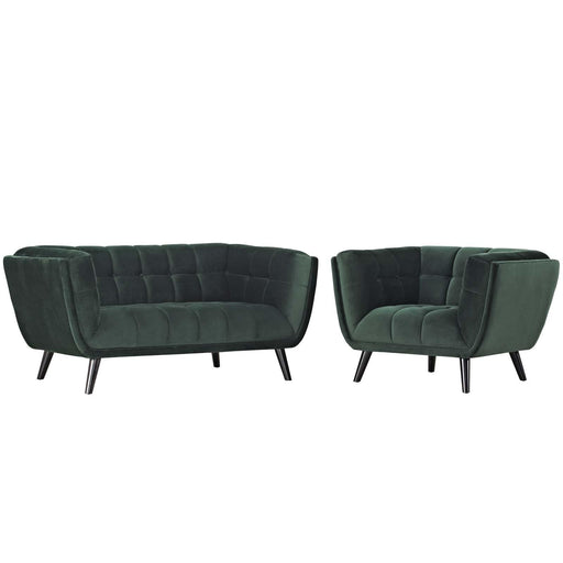 bestow-2-piece-performance-velvet-loveseat-and-armchair-set