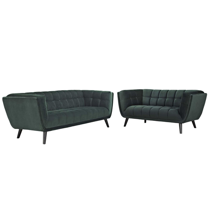 Bestow 2 Piece Performance Velvet Sofa and Loveseat Set image