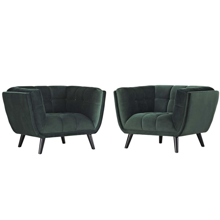 Bestow 2 Piece Performance Velvet Armchair Set image