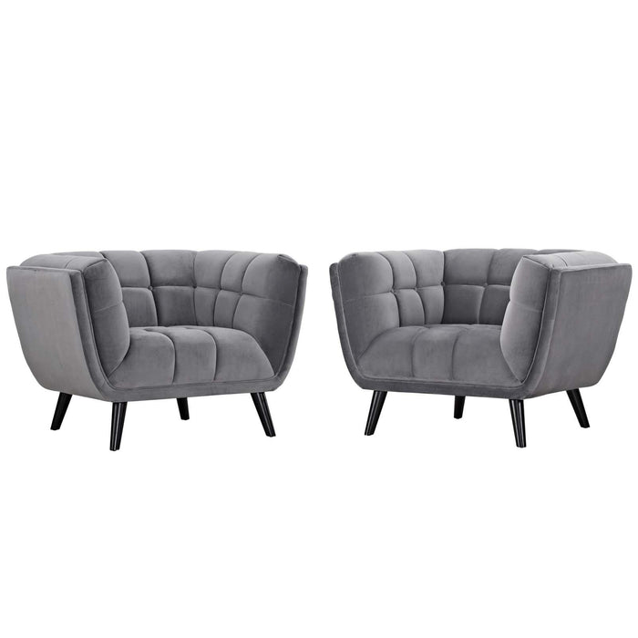 Bestow 2 Piece Performance Velvet Armchair Set