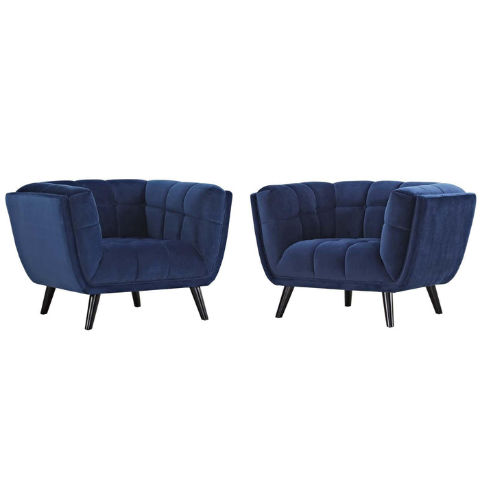 Bestow 2 Piece Performance Velvet Armchair Set