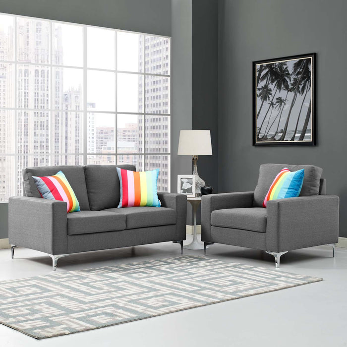 Allure 2 Piece Sofa and Armchair Set