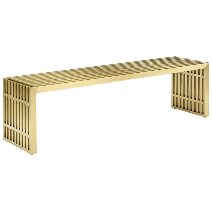 Gridiron Large Stainless Steel Bench image