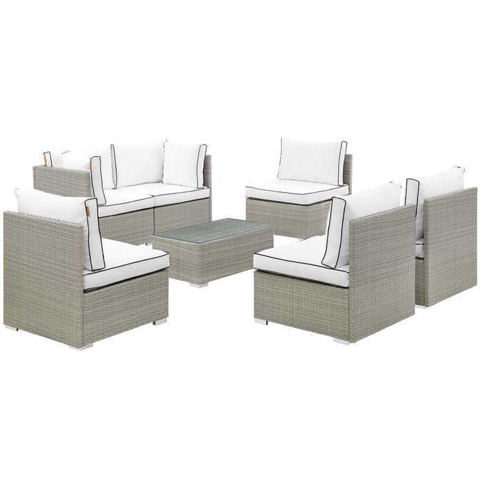 Repose 7 Piece Outdoor Patio Sectional Set