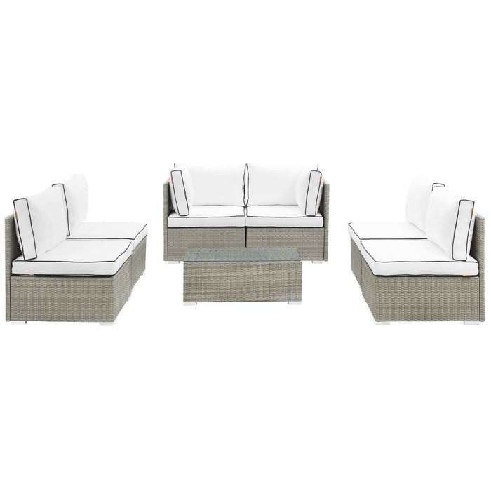 Repose 7 Piece Outdoor Patio Sectional Set